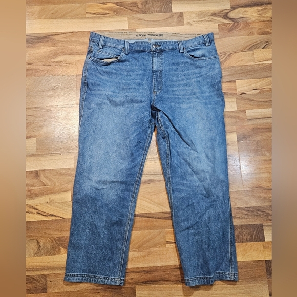 Duluth Flex Ballroom Jeans 44x30 Men’s Relaxed Fit Workwear Denim Blue - Picture 5 of 11